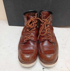 Red Wing Shoes Dark Brown Leather Boots